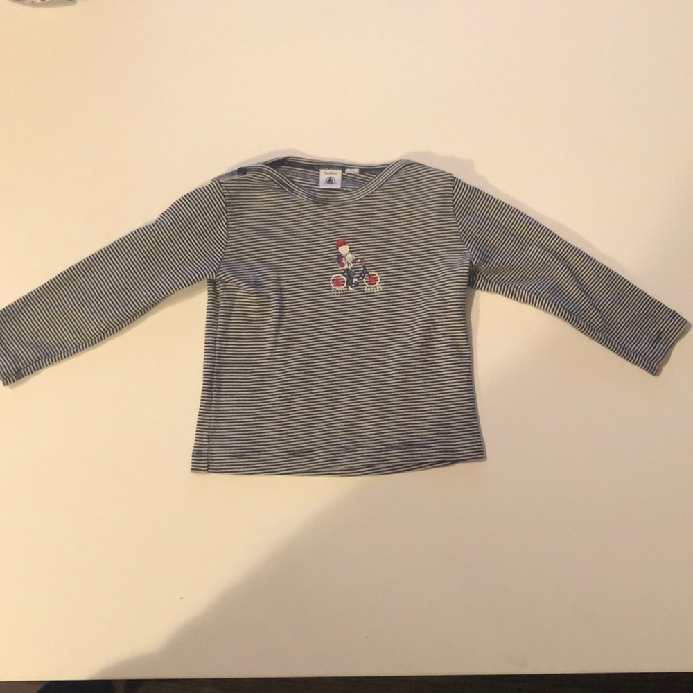 Petit Bateau long sleeve shirt 24M